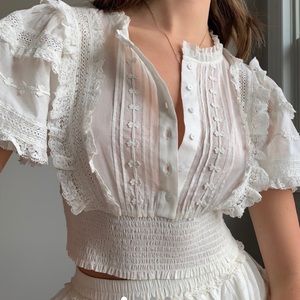 BNWT Sunday Best Peace Blouse